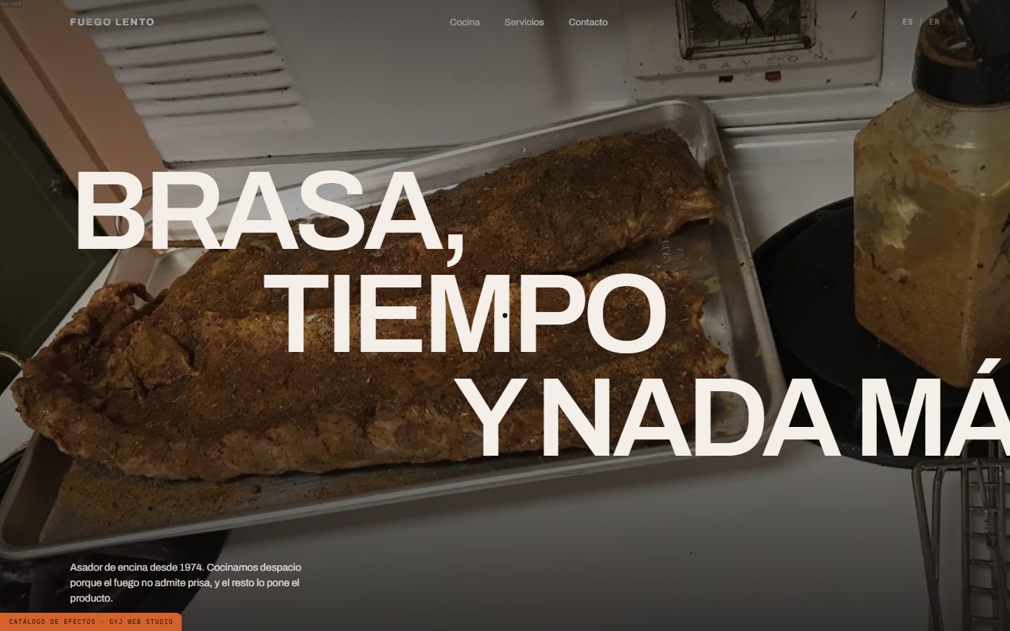 Captura de la demo FUEGO LENTO