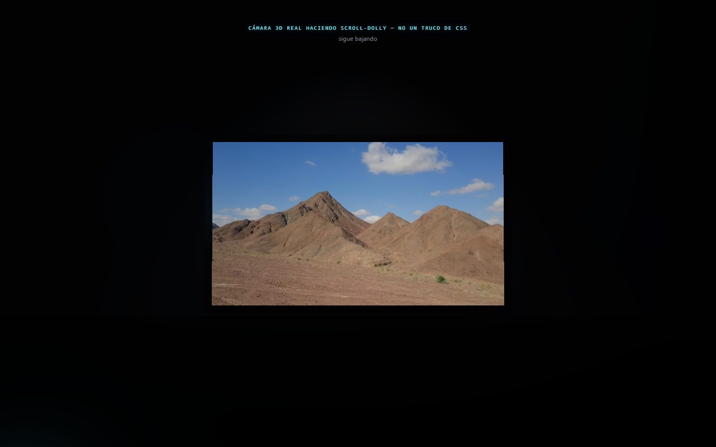 Captura de la demo WebGL Screen Room